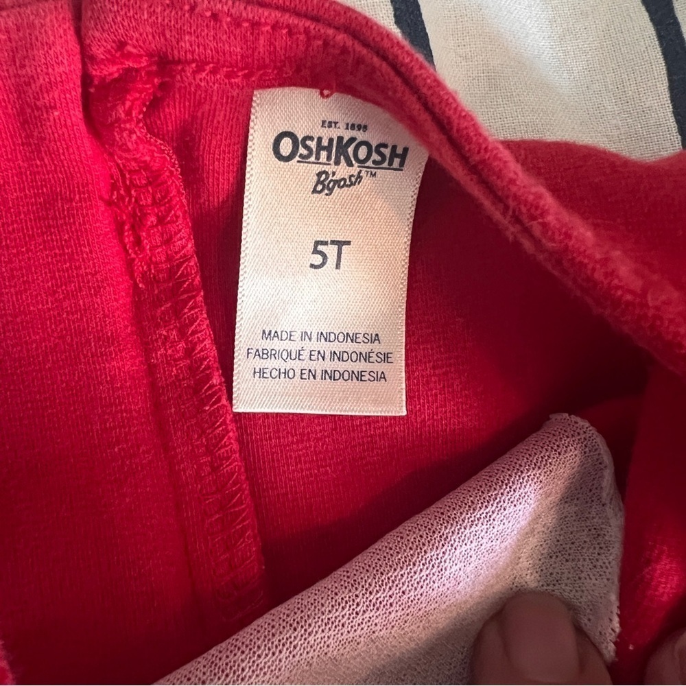 OshKosh Sparkle Ponte Dress, Red SZ 5T - Picture 6 of 6
